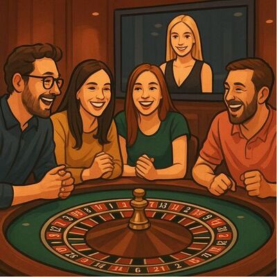 People playing roulette