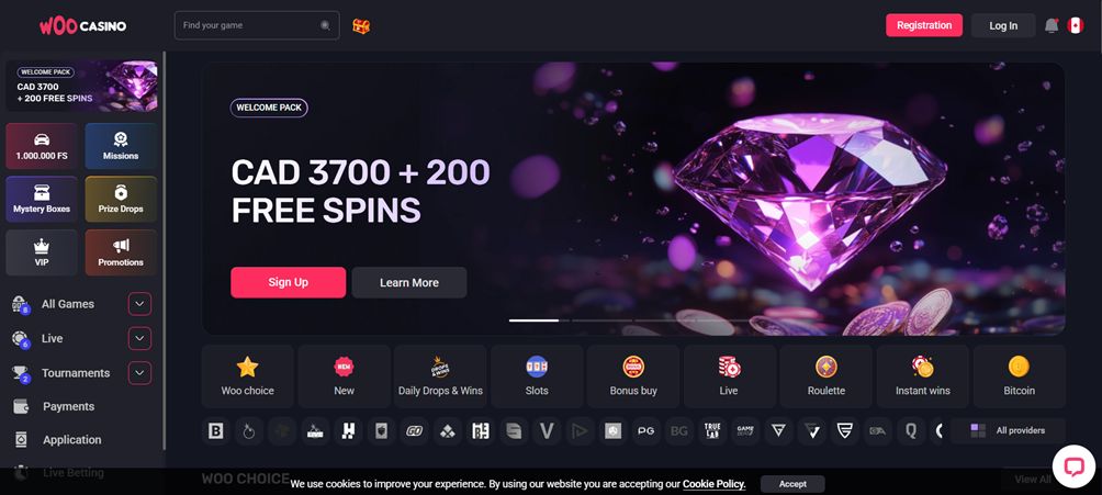 Woo screen casino